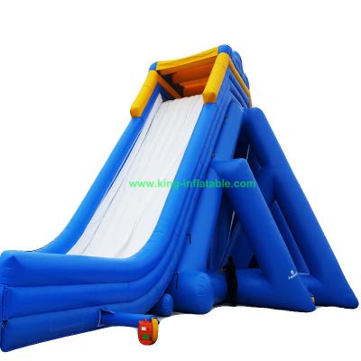 China Plato brand 0.55mm PVC tarpaulin design commercial original giant adult hippo inflatable water slide for sale for sale