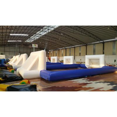 China Outdoor Sport Games Children Water Soccer Inflatable Football Pitch For Outdoor Stadium for sale