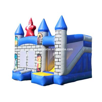 China Outdoor Playground Cheap Wizard Inflatable Slide Jumping Castle For Sale for sale