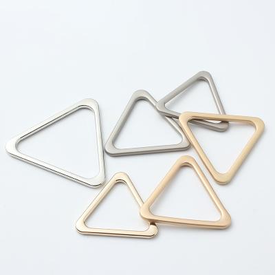 China Handbag Accessories Wholesale Various Sizes Bag Hardware Accessories Fashion Metal Zinc Alloy Triangle Ring Buckle For Decorative for sale