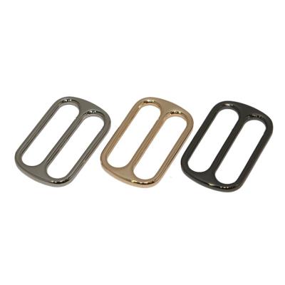 China Black Bag Strap Tri Bag Accessories Custom Size Metal Slip Buckle Adjustable Slider Repair Buckle for sale