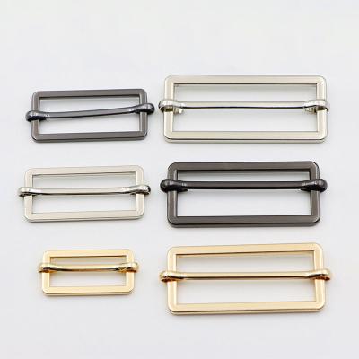 China Hot Sale Handbag Accessories Factory Sale Handbag Hardware Metal Bag Adjuster Tri Glide Buckle Slider Buckle For Garment/Bag Shoulder Strap for sale