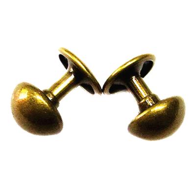 China High Quality Brass Double Cap Rivet Shape Double Bag Accessories Mushroom Head Mushroom Rivet For Garment for sale