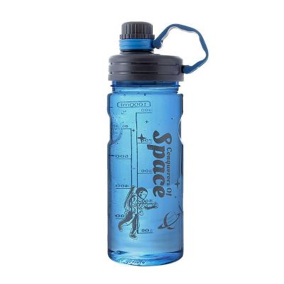 China Fitness Plastic Water Cup Outdoor Sport Water Bottle Leak Proof Seal Viable Protein Shaker Water Bottle for sale