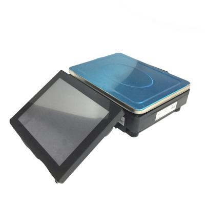 China Aluminum alloy +stainless steel +ABS steel POS + scale cash register POS machines for supermarket for sale