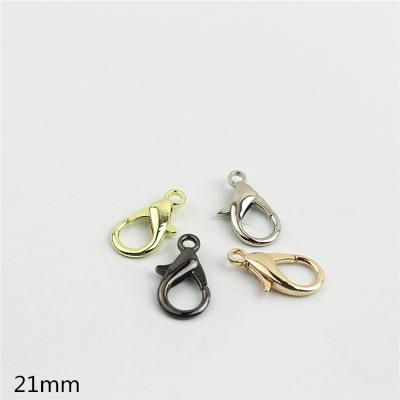 China Metal Luggage Hardware Accessories Hanging Plated Main Chain Connecting Clasp 21mm Lobster Clasp Hook Clasp Chain Bag for sale