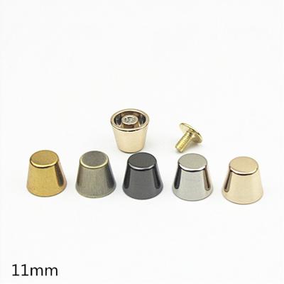 China Leather Bag Handbag Surface Bow Nails Metal Luggage Hardware Accessories Bucket Tops Bottom Screw Foot Decorative Nails for sale