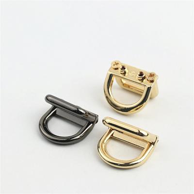 China Metal Luggage Hardware Double D Diagonal Bag Accessories Buckle Bag Chain Hook Bag Accessories for sale