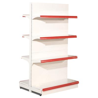 China Heavy Duty Double Sided Supermarket Gondola Stands Radiating Other Storage And Supermarket Supplies Grocery Display Racks Shelves for sale