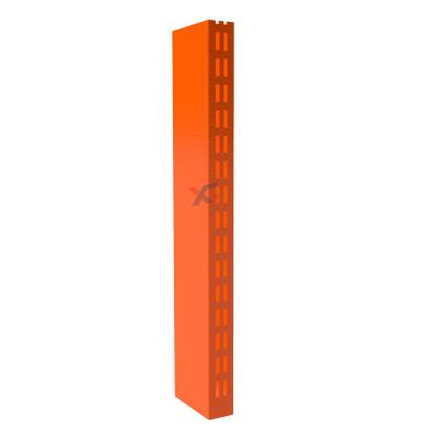 China Supermarket Single Sided Wholesale Single Sided Racking And System Accessories Metal Single Hole Slot Shelving Straight Wall for sale