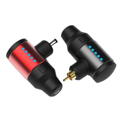 China Tattoo Studio Queentattoo New Arrival Black RCA Connector Portable Rechargeable Wireless Tattoo Power Supply For Tattoo Pen Machine for sale