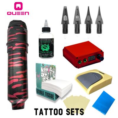 China Queen Permanent Tattoo Supplies Wholesale Tattoo Machine Set for sale