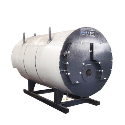 China Horizontal Factory Direct Sales WNS Type Oil Gas Pressure Hot Water Boiler All Wet Back Combustion Chamber for sale