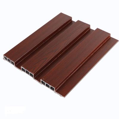 China High quality wood grain waterproof wpc wood plastic composite wall panel fireproof wood panel cladding for sale