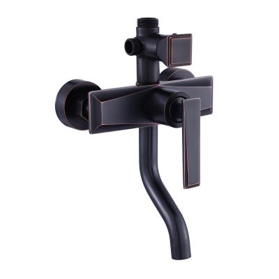 China With sliding bar three-speed tub faucet shower custom retro roman cobblestone, the tub faucet shower panel suitable for home, hotel, etc. for sale