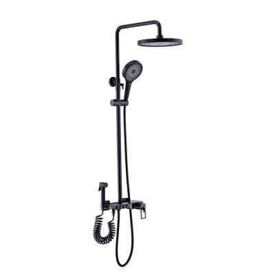 China With Slide Bar Mixer Thermostatic Shower Valve Digital Display Wave Four Speed ​​Shower for sale