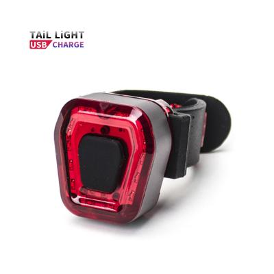 China Eco-friendly Portable Waterproof USB Rechargeable Safety Aluminum Alloy Rear Lamp Bicycle Bike Tail Warning Light for sale