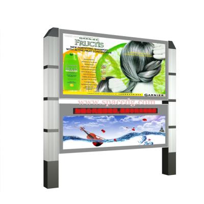 China High Quality And Durable Outdoor Use Rustproof Aluminum LED Billboard Advertising Light Box for sale