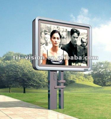 China Aluminum alloy SGS OEM outdoor advertising lightbox scroller with LED timer lighting system for sale