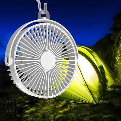 China Mini Portable Multi-Function Portable USB Rechargeable Outdoor 4000mAh Battery Fan Live Broadcast Handheld Fans With 2 Gear Led Lights for sale