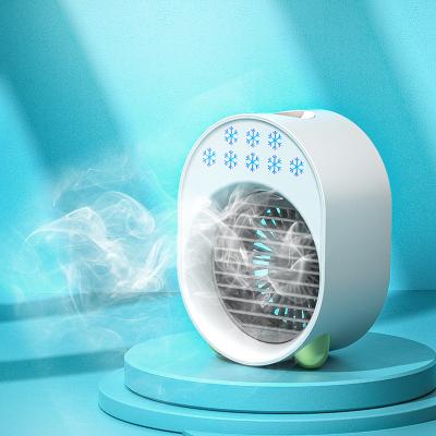 China 2021 Best Water Cooling Fan Mini Portable USB Water Evaporative Humidifier Air Cooler Rechargeable Personal Conditioner Fan for sale