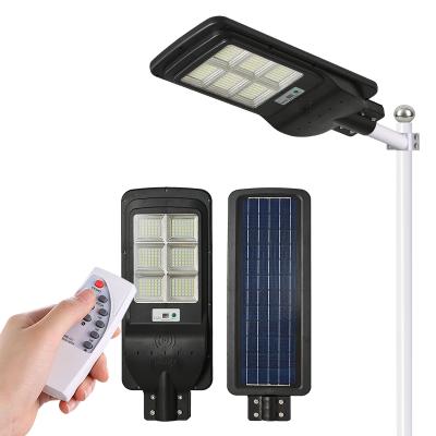 China Smart Infrared Motion Sensoring Light Source 150w Remote Control All In One LED Solar Street Light for sale