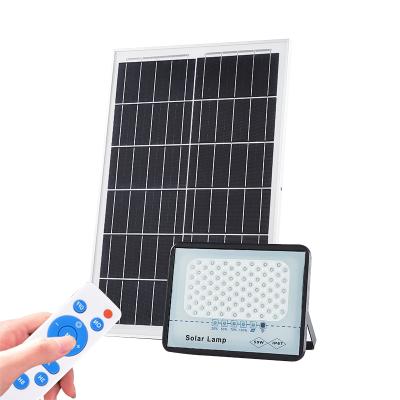 China Smart outdoor waterproof solar panel ip65 50watt high efficiency solar led flood light for sale