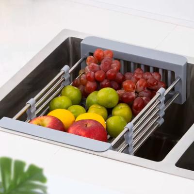 China M Large Size Viable Hot Sale Amazon Kitchen Sink Drain Rack Vegetable Storage Draining Dish Rack Drain Racks Over Sink for sale