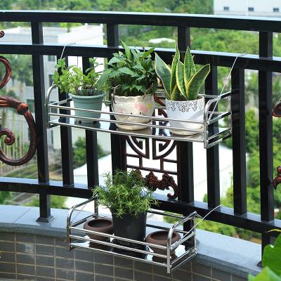 China Outdoor Balcony Stainless Steel Gardening Plants Stands Modern Wholesale Hot Selling Flower Stand for sale