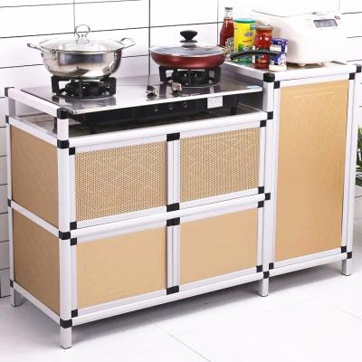 China Storage Kitchen Gas Stove Multifunctional Storage Cabinet Aluminum Furniture For Home for sale