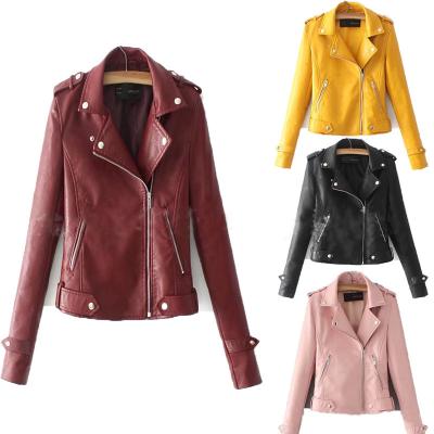 China 2020 Hot Sales Sexy QUICK DRY Winter Women's Leather Jacket Bomber Jacket Coat for sale