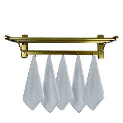 China Best Price Sustainable Household Bathroom Wall Mounted Towel Rack With Hooks And Towel Rack for sale