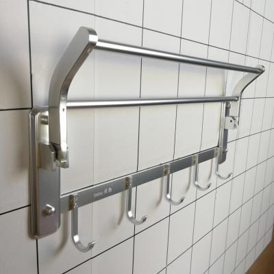 China Viable Wholesale Bathroom Aluminum Alloy Towel Rack Towel Rail Towel Rack for sale