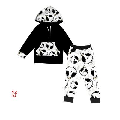 China Anti-wrinkle Halloween boutique kids clothing winter /fall costume boys and girls hoodie outfits kids sport set festival outfits for sale