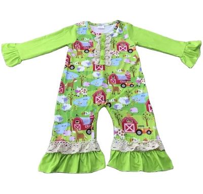 China Newest Design Silk Wholesale Baby Toddler Kids Clothing Toddler Baby Romper for sale