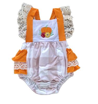 China Anti-Wrinkle Summer Babies Romper Jumpsuit Playsuits Infant Newborn Sleeveless Ruffled Sleeveless One-Piece Clothing for sale