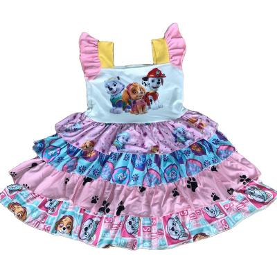 China Anti-Wrinkle Stylish Girl's Sleeveless Short Bubble Skirt for sale