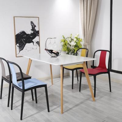 China Cheap modern luxury easy class 4 seater easy installation style modern simple wood dining room table set for sale