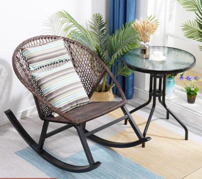 China Modern Modern Garden Patio Set Rattan Garden Chairs Set Aluminum Outdoor Furniture Modern Small Garden Sets for sale