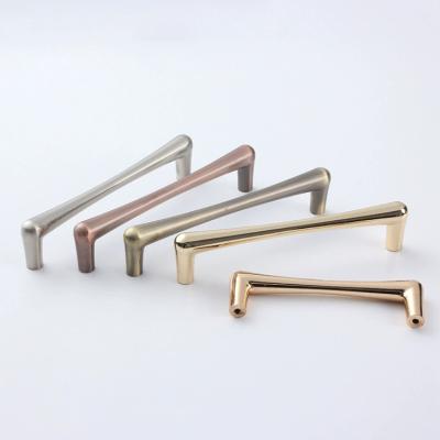 China New Simple Modern Modern Design Kitchen Pulls Wardrobe Handles Zinc Alloy Solid Pulls for sale