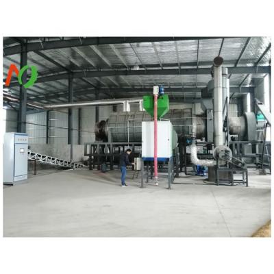 China Fully Continuous Dual Cylinder Reactor Biomass Pyrolysis Plant for Biochar Production for sale