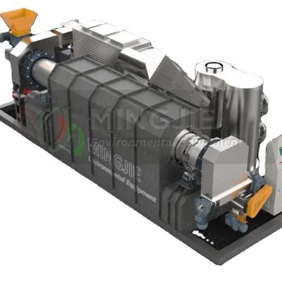 Cina Facile da usare 4/6/8m3 Mini Biochar Horizontal Airflow Carbonization Rotary Furnace in vendita