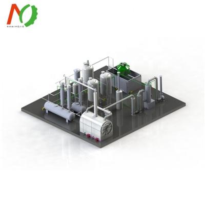 China 220V 380V Mini Oil Refinery Used Motor Oil Recycling Machines Used Oil Distillation for sale