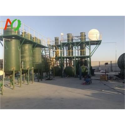 China 80-85% Oil Yield Diesel Production Waste Crude Oil Used Motor Oil Refining Machine Distillation Plant 30000 kg for sale