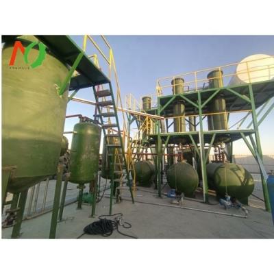 China Waste Oil Regeneration System Q245R Reactor Material Mini Diesel Distillation System for sale