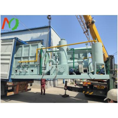 China Small Scale Distillation Plant for Recycling Waste Black Motor Engine Oil to Diesel for sale