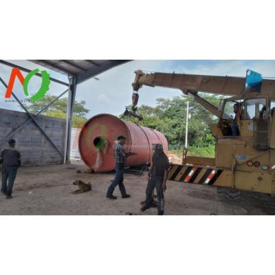 China Mingjie Solid Organic Waste Carbonize Plant Plastic Tyre Pyrolysis Machine and Technology for sale