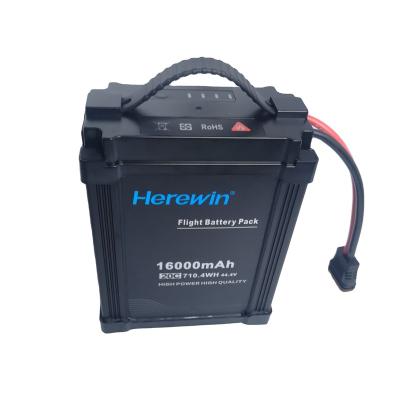 China Herewin UAV/Drones lipo battery packs 12000mah 16000mah 22000mah 30000mah 22.2v 44.4 20c 25c 6s 12s Li-ion polymer battery for drone for sale