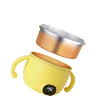 China 2021 Amazon Best Selling SUS316L Stainless Steel Portable Baby Bowl Warmer Baby Food Feeding Product for sale