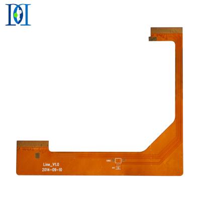 China Custom FCCL/PI Gerber qk0827a fpc to lvds singer layer fpc cable 2 layer flexible pcb maker cable pcb for sale